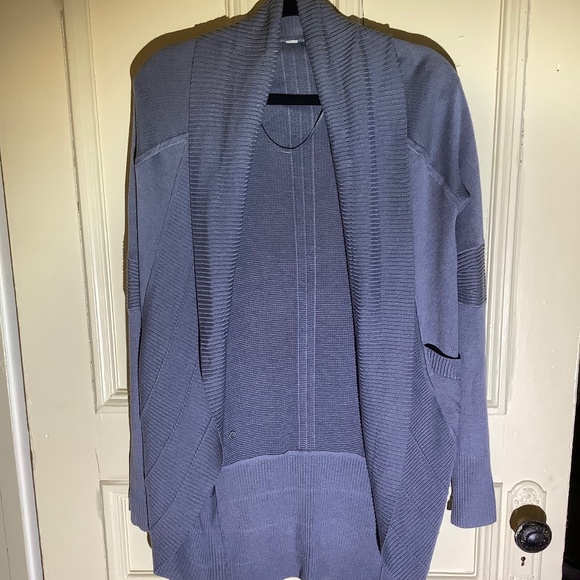 lululemon athletica Sweaters - Lululemon Long Grey Knit Sweater